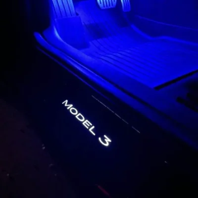 Protector Pisadas Puerta con Luz LED para Tesla Model Y / Modelo 3 3