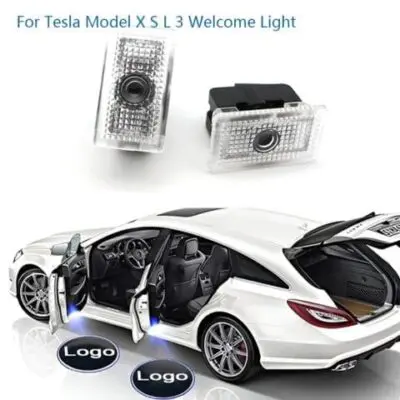 proyectores led para puertas con insignia tesla