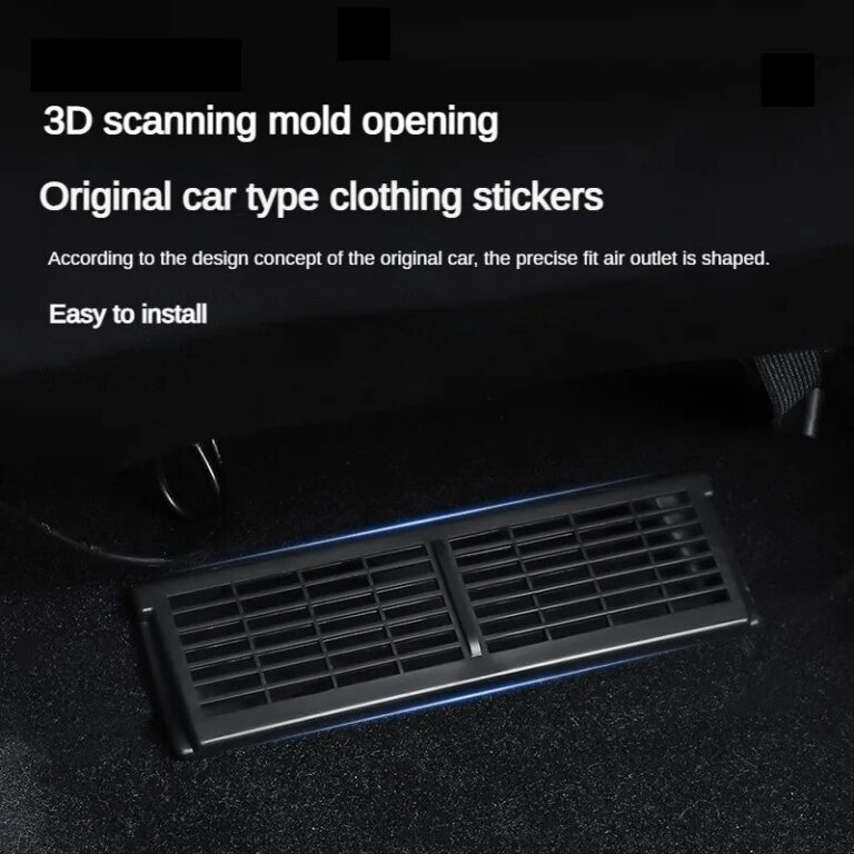 Cubierta protectora de ventilación para debajo del asiento para Tesla
