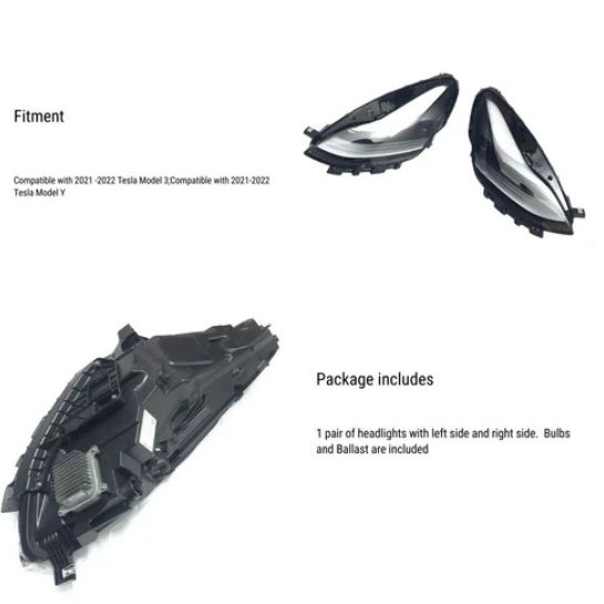led headlight assembly for tesla model 3 y 151495200 c